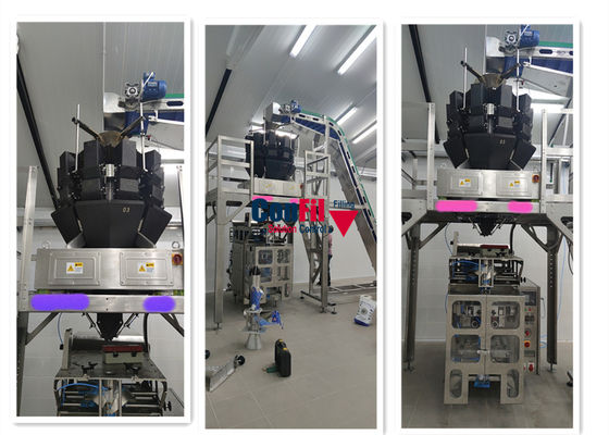 De Weger van Multihead van de Multihead Wegende Machine voor Geraspte Kaas Verscheurde Kaas Waterdichte het Vullen Machine