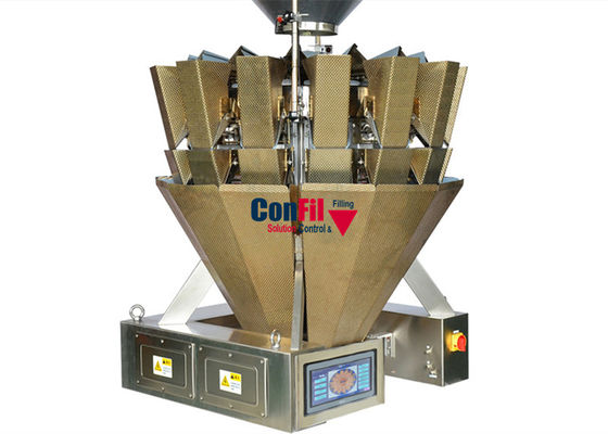 De Weger van Multihead van de Multihead Wegende Machine voor Gemarineerde Voedselsnack het Vullen Waterdichte Machine