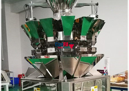 De Verpakkingsmachine van de Multiheadweger om en het Vullen Marihuanaknoppen in Tin Bottle of Container Te wegen