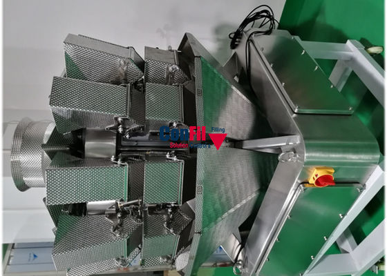 De Weger van Multihead van de Multihead Wegende Machine voor Bevroren Voedsel Gedobbelde Varkensvlees Waterdichte het Vullen Machine