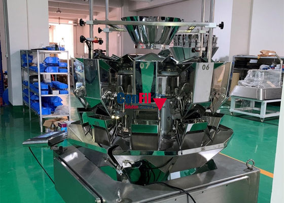 De Weger van Multihead van de Multihead Wegende Machine voor de Vullende Machinehoge snelheid van Deegwarenrotini