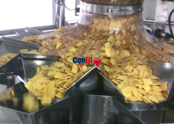 Multihead Uitgedreven Verpakkende Machine 14 van het Snackvoedsel Hoofd
