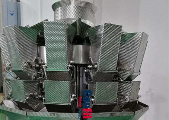 De Weger van Multihead van de Multihead Wegende Machine voor IQF-Framboos en Cherry Frozen Food Filling Machine