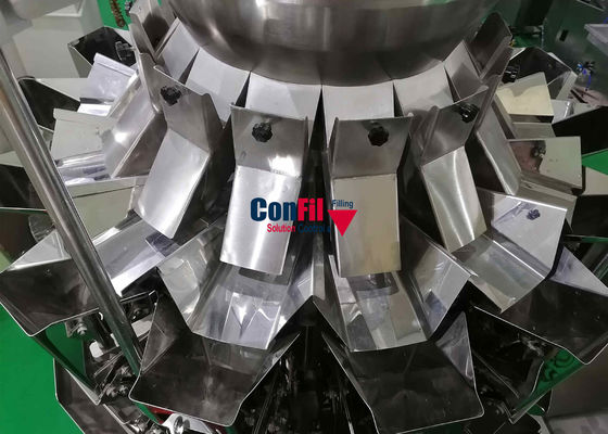3000 Gram Automatische 14Head Multihead Wegende Machine met Centrale Tankopslag