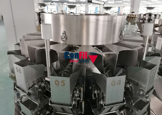 14Head automatische het Wegen en Verpakkingsmachine 200gram met Netto Vultrechter