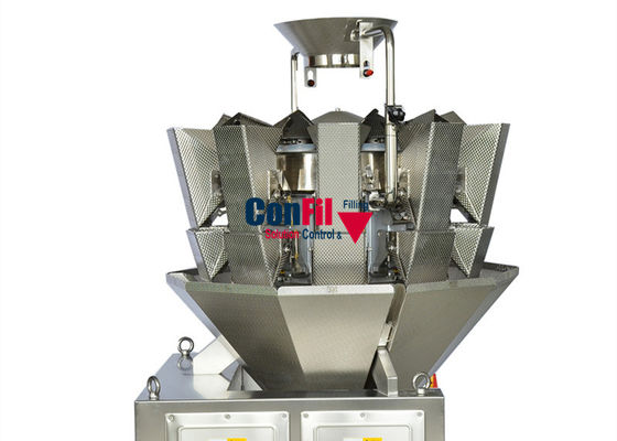 500gram auto Wegende Verpakkingsmachine 10Head met Enige Klepvultrechter