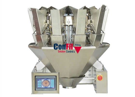 500gram auto Wegende Verpakkingsmachine 10Head met Enige Klepvultrechter