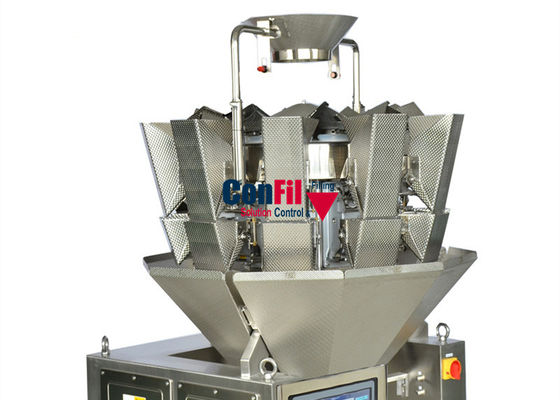 500gram auto Wegende Verpakkingsmachine 10Head met Enige Klepvultrechter