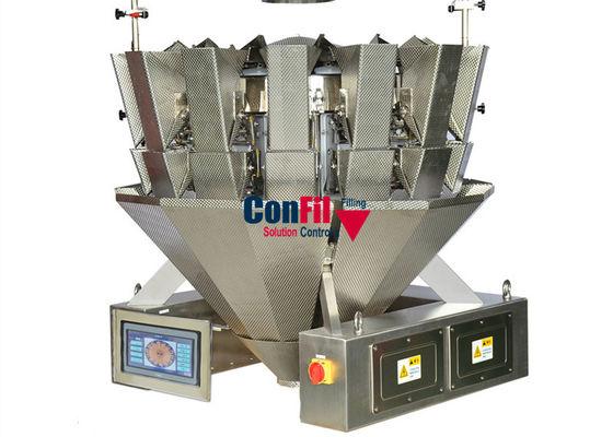 IP 63 Automatische Multihead-Weger 10 Hoofd met Enige Klepvultrechter