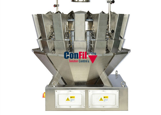 IP 63 Automatische Multihead-Weger 10 Hoofd met Enige Klepvultrechter