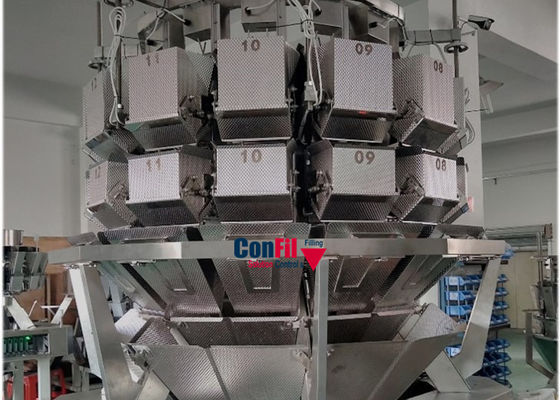 10 kg Bevroren Machine van de de Zakverpakking van de Kippenfilet Multi Hoofd 14 Hoofd