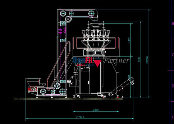 de Machine van de de Wegersverpakking van 80bpm Multihead voor Geroosterde Notenamandelen