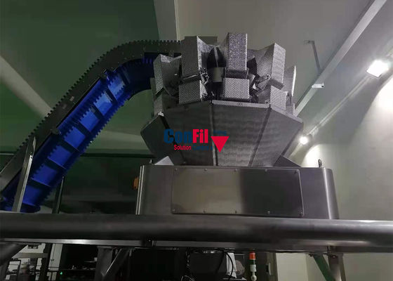 500 kg de Verpakkingsmachine 11Head van de 800 Gram Multi Hoofdzak