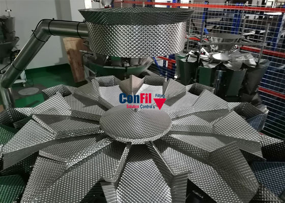 500 kg de Verpakkingsmachine 11Head van de 800 Gram Multi Hoofdzak