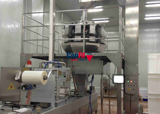 De Verpakkingsmachine van de Multiheadweger voor het Verpakkende Systeem van het Kippengoudklompje met ROMA Thermoforming Packaging