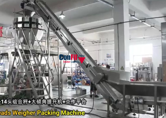 De Verpakkingsmachine van de Multiheadweger voor Plantaardig de Verpakkingssysteem van Bean Sprout VFFS