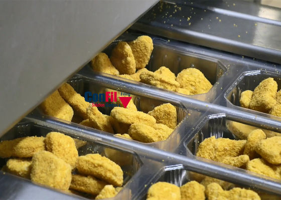 De Verpakkingsmachine van de Multiheadweger voor het Verpakkende Systeem van het Kippengoudklompje met ROMA Thermoforming Packaging