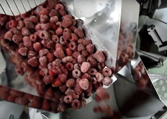 de Wegende Machine van 450kg Multihead voor het Fruit van IQF Aardbei Bevroren het Vullen Machine
